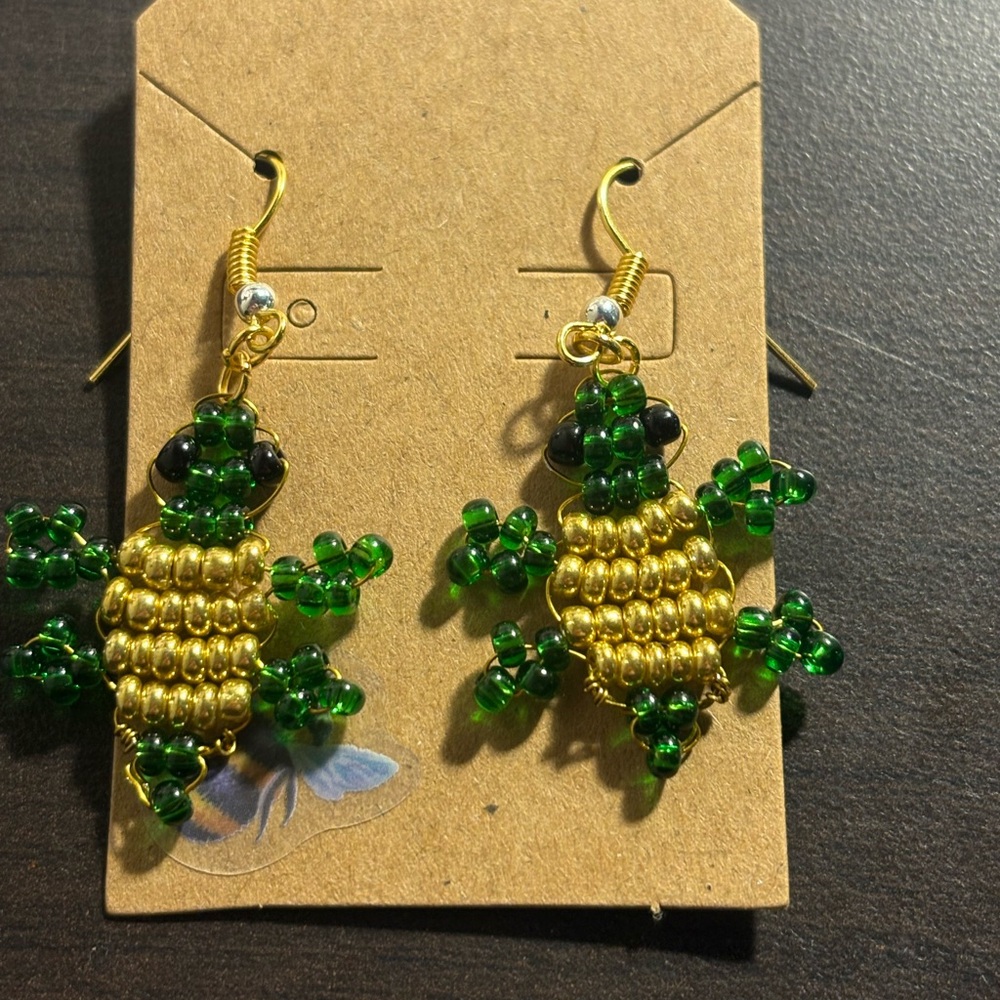 Handmade Turtle Earrings